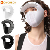 1 τεμ. Ice Silk μάσκα για όλο το πρόσωπο, Καπέλα ηλίου για άνδρες Γυναικεία προστασία από την υπεριώδη ακτινοβολία που αναπνέει λεπτό, καπέλα από σκιά ηλίου για γυναίκες αλογοουρά Καλοκαίρι