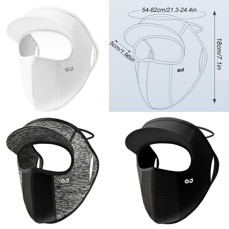 1 τεμ. Ice Silk μάσκα για όλο το πρόσωπο, Καπέλα ηλίου για άνδρες Γυναικεία προστασία από την υπεριώδη ακτινοβολία που αναπνέει λεπτό, καπέλα από σκιά ηλίου για γυναίκες αλογοουρά Καλοκαίρι