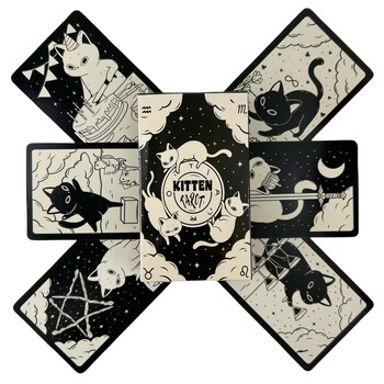 Cats Kitten Deck Cards Game Divination Deck English Versions Έκδοση Oracle Board Επιτραπέζιο παιχνίδι για πάρτι