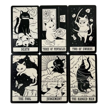 Cats Kitten Deck Cards Game Divination Deck English Versions Έκδοση Oracle Board Επιτραπέζιο παιχνίδι για πάρτι