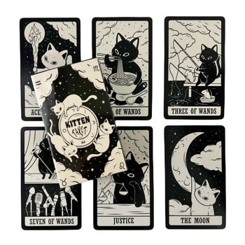 Cats Kitten Deck Cards Game Divination Deck English Versions Έκδοση Oracle Board Επιτραπέζιο παιχνίδι για πάρτι