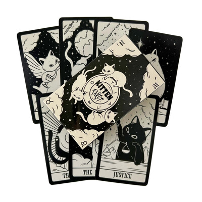 Cats Kitten Deck Cards Game Divination Deck English Versions Έκδοση Oracle Board Επιτραπέζιο παιχνίδι για πάρτι