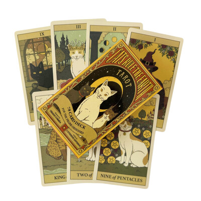 Cats Kitten Deck Cards Game Divination Deck English Versions Έκδοση Oracle Board Επιτραπέζιο παιχνίδι για πάρτι