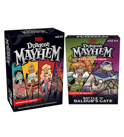 Dungeones Mayhem Dungeonsing Dragons Card Game 120 карти Играчка Развлечение Парти Семейни приятели Битка за Baldurs Gate Board