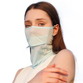 Mască de protecție solară în aer liber Pescuit Călărie Ușoară, respirabilă, Mască de protecție solară UV din mătase de gheață