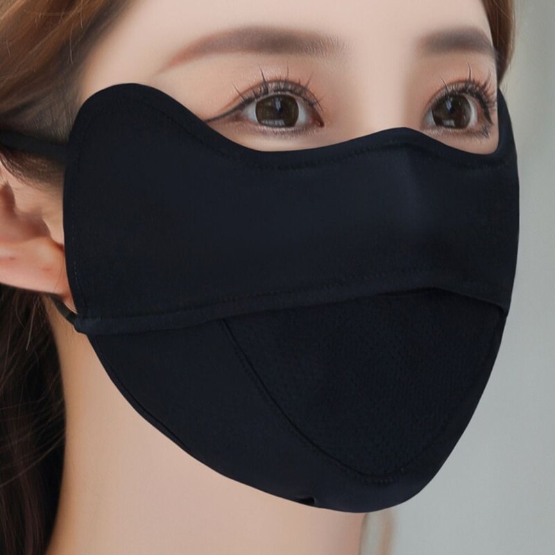 Διχτυωτό Ice Silk Face Scarf Ελαστική μονόχρωμη προστασία UV Anti-uv Κάλυμμα προσώπου Μάσκα προσώπου Κασκόλ προσώπου Αντηλιακό πέπλο Fishing