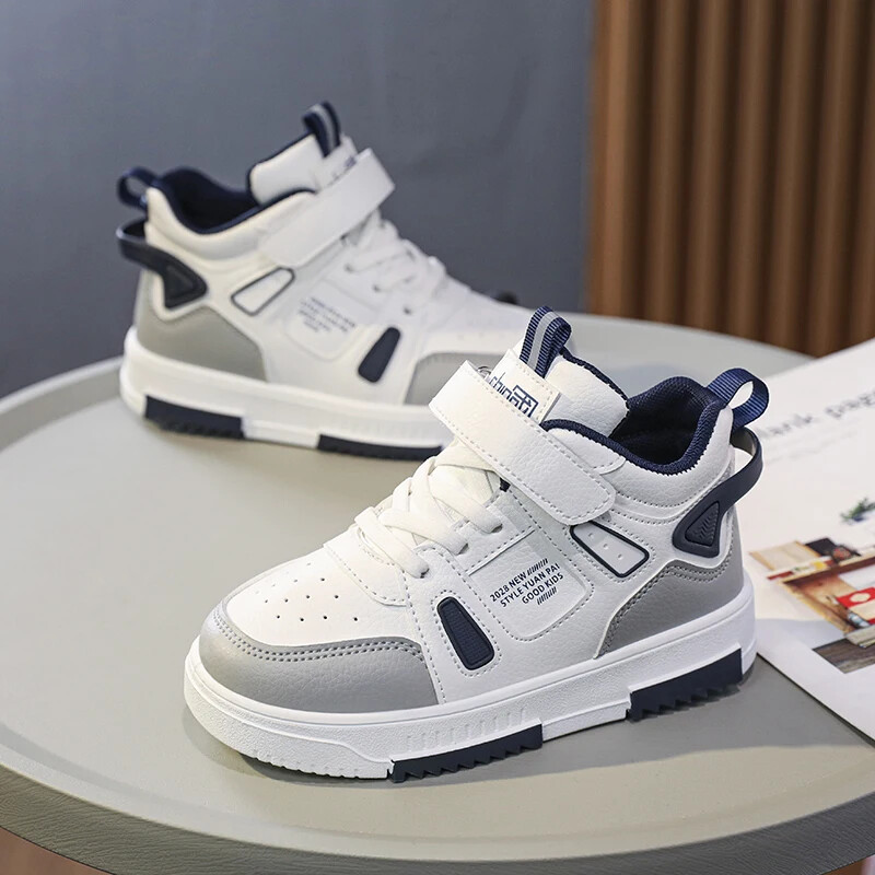 Modne dječje tenisice Ležerne cipele Dječaci Visoke kožne vodootporne cipele Dječje neklizajuće cipele za sportsko hodanje Vel. 28-38