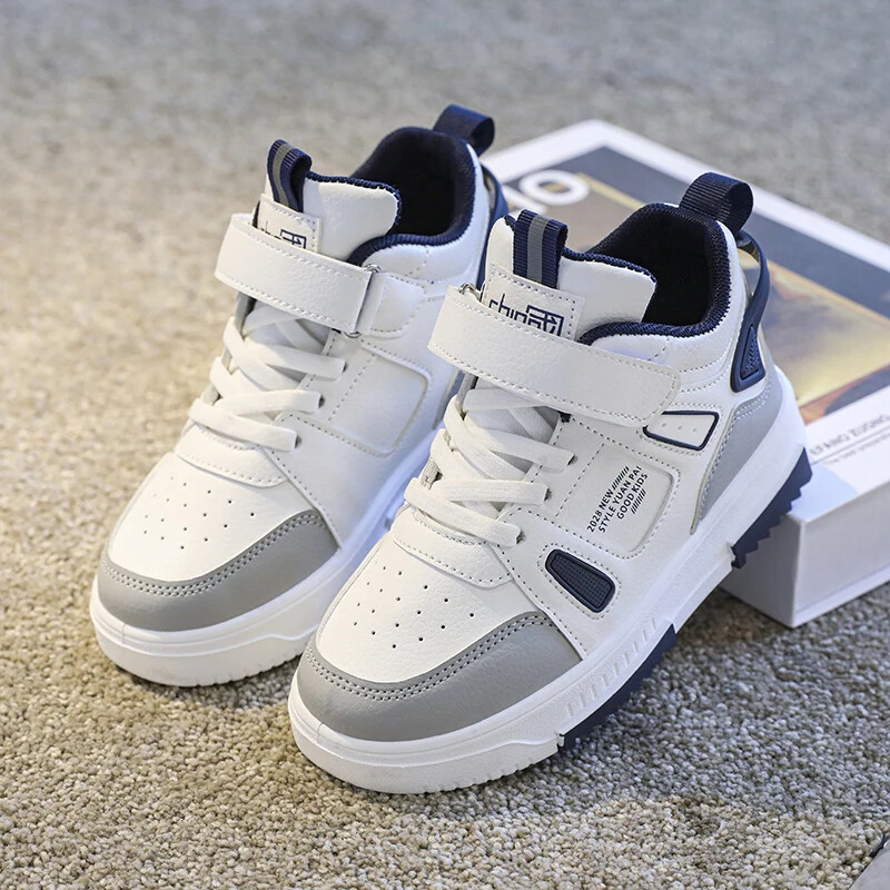 Modne dječje tenisice Ležerne cipele Dječaci Visoke kožne vodootporne cipele Dječje neklizajuće cipele za sportsko hodanje Vel. 28-38