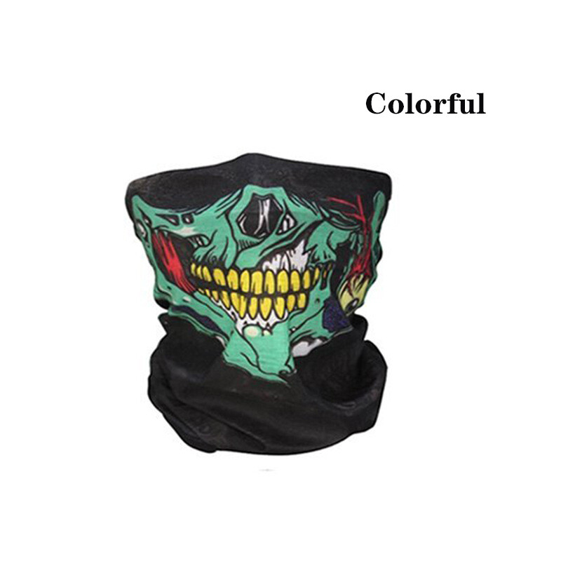 Balaclava maska s lubanjom za vožnju na otvorenom, prozračna MTB biciklistička lubanja, šal s licem duha, traka za vrat i vrat, cijev za glavu, štitnik za lice s balaclava cijevi