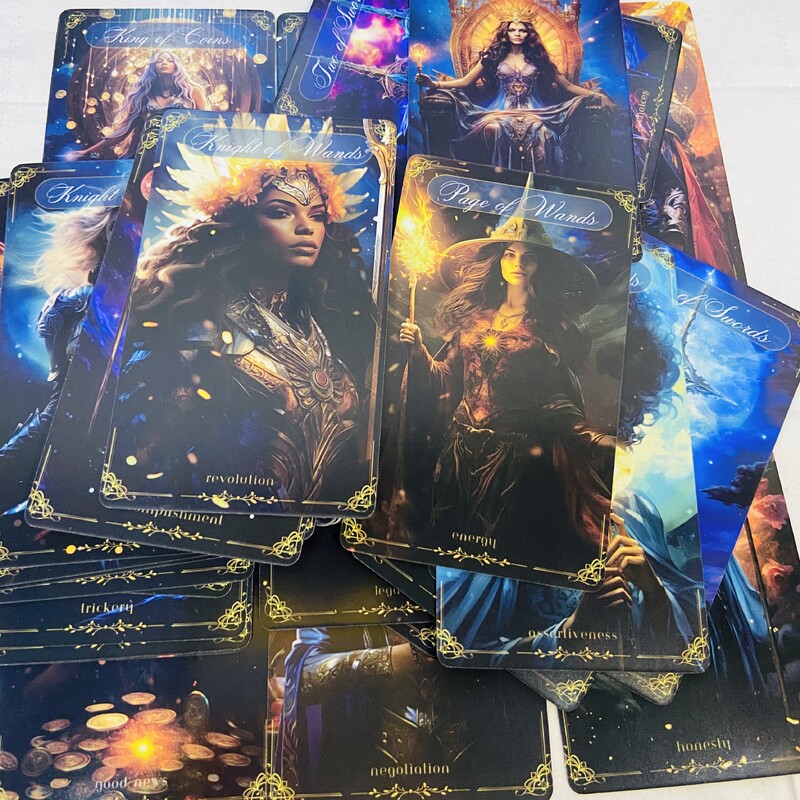 78Pcs Divine Celestial Tarot karte, visokokvalitetne tarot karte za proricanje sudbine za tarot špil za obiteljsku zabavu