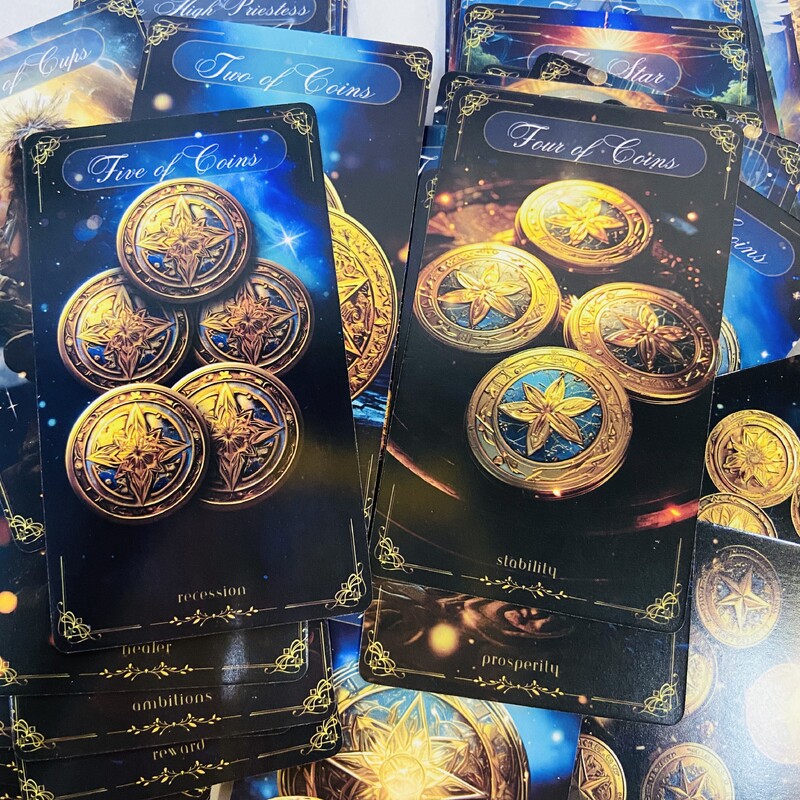 78Pcs Divine Celestial Tarot karte, visokokvalitetne tarot karte za proricanje sudbine za tarot špil za obiteljsku zabavu
