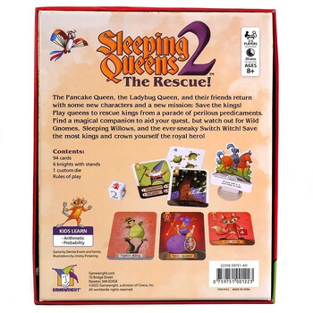 Επιτραπέζιο παιχνίδι Sleeping Queens 2 The Rescue Card Game A Strategy the Ladybug Queen