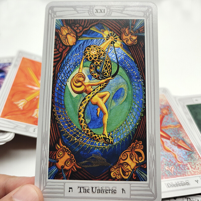 Aleister Crowley Luxe 80 karata za predviđanje Veliki THOTH Divination Tarot karte