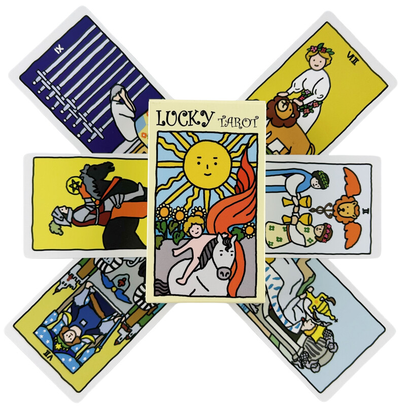 Lucky Tarot Cards Of Rider A 78 Messages Deck Oracle English Visions Divination Edition Borad Igranje igara