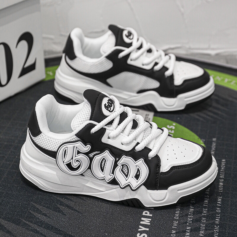 Cipele za klizanje Muške modne ravne cipele za hodanje s neklizajućim debelim potplatom Udobne muške sportske cipele luksuznog dizajna na vezanje