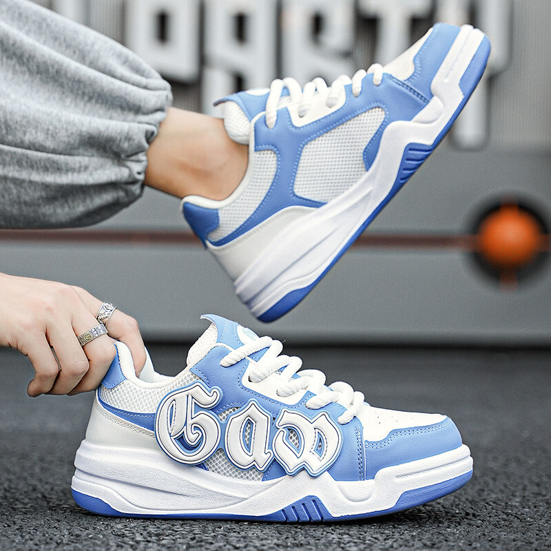 Cipele za klizanje Muške modne ravne cipele za hodanje s neklizajućim debelim potplatom Udobne muške sportske cipele luksuznog dizajna na vezanje