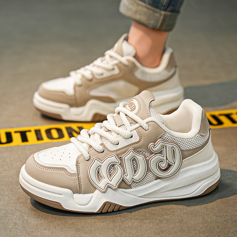 Cipele za klizanje Muške modne ravne cipele za hodanje s neklizajućim debelim potplatom Udobne muške sportske cipele luksuznog dizajna na vezanje