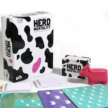 Herd Mentality Card Game The Udderly Hilarious Party Game Забавление за цялото семейство Най-добрите настолни игри