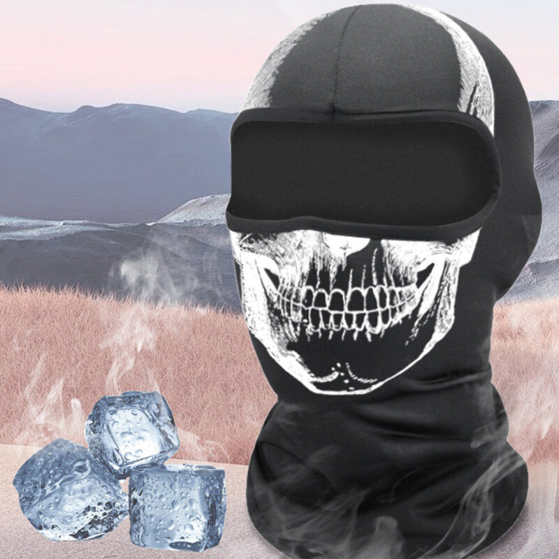 1PC crni šešir bez rupa za cijelo lice Žene Muškarci Simulacija Cs Balaclava kapa Zaštita od UV zračenja Biciklistička skijaška maska s više rupa