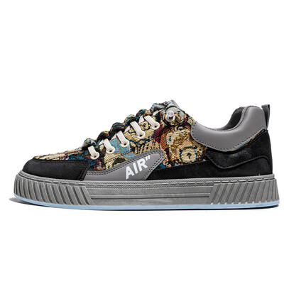 Originálne pánske plátené tenisky, módne priedušné elastické ležérne športové topánky, pánske vonkajšie ploché protišmykové skateboardové topánky pre mužov