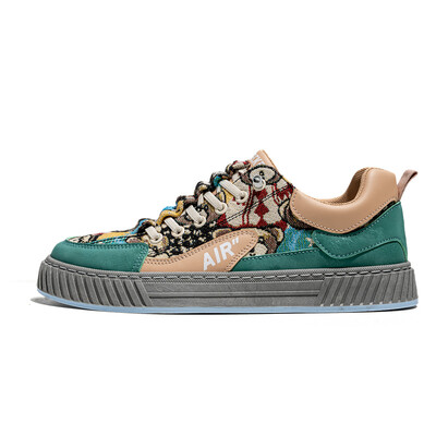 Originálne pánske plátené tenisky, módne priedušné elastické ležérne športové topánky, pánske vonkajšie ploché protišmykové skateboardové topánky pre mužov