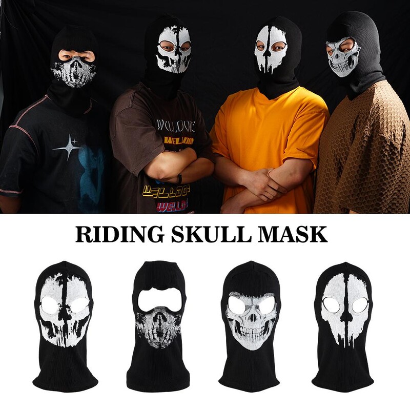 Skull Mask Pilnas sejas maska Motocikla Balaclava Āra Vēja Slēpošana Riteņbraukšana Motocikla ķivere Visai Sejai Spoku Balaclava Maska