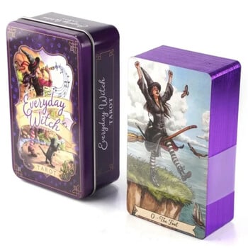 Decameron Tarot Deck In A Tin Box Golded Edge for Fortune Telling Game Card 78pcs Επιτραπέζιο παιχνίδι