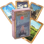 Cărți de tarot impresionist Un pachet de 78 Oracle English Visions Divination Edition Borad Jocuri de joc