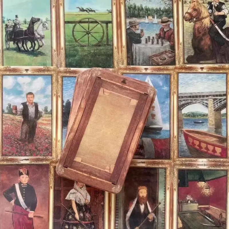 Cărți de tarot impresionist Un pachet de 78 Oracle English Visions Divination Edition Borad Jocuri de joc