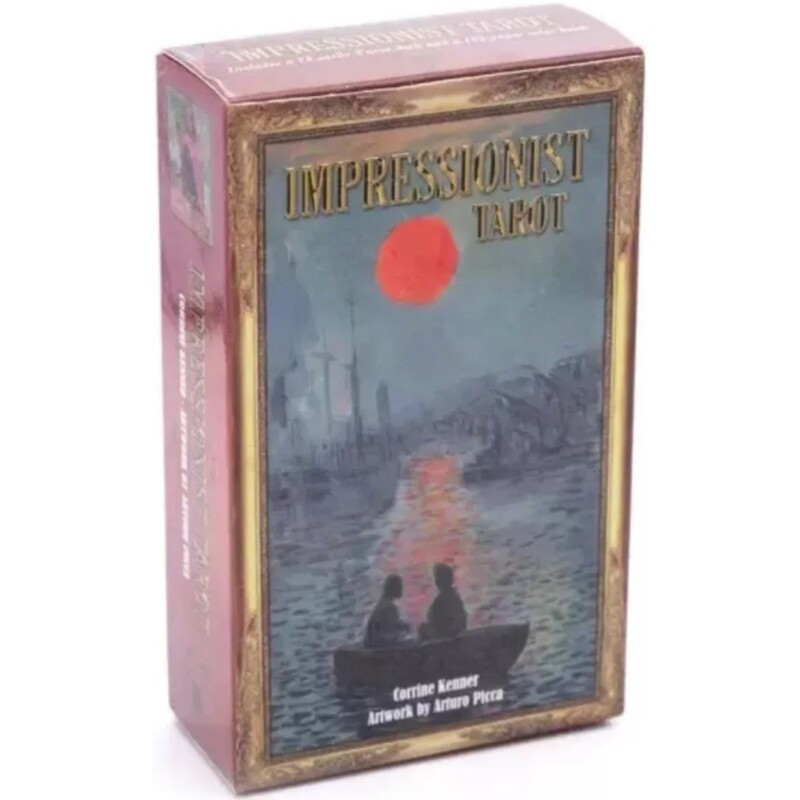 Cărți de tarot impresionist Un pachet de 78 Oracle English Visions Divination Edition Borad Jocuri de joc