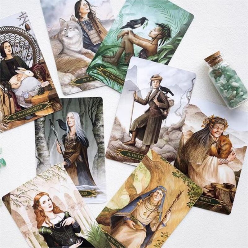 Novi špil karata 12x7cm Kompendij vještica Oracle Cards 60 karata/komplet Obitelj Prijatelji Party Divination Društvena igra Blagdanski dar