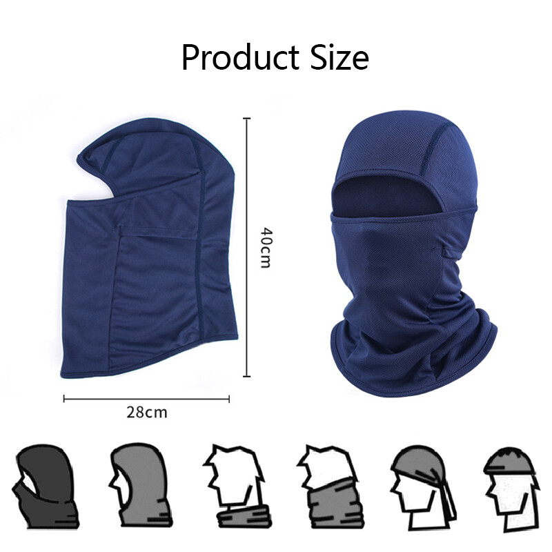 Prozračna motociklistička maska Balaclava za cijelo lice Taktičke maske Muškarci Žene CS Lov Sport Kampiranje Skijaški Poklopac za lice Podstava kacige