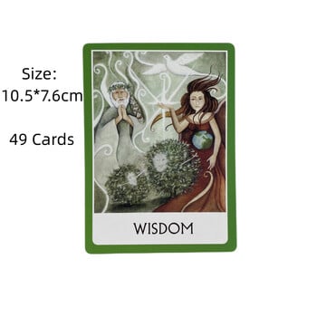 Chakra Wisdom Oracle Cards A 49 Tarot English Visions Divination Edition Deck Borad Παίζοντας παιχνίδια