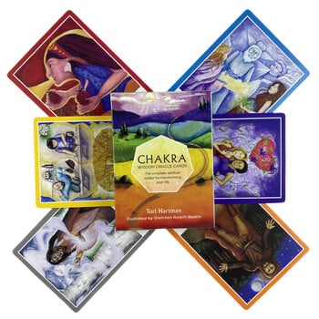 Chakra Wisdom Oracle Cards A 49 Tarot English Visions Divination Edition Deck Borad Παίζοντας παιχνίδια