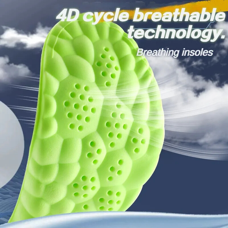 6PCS Cloud Technolegy Sportski ulošci Super mekani masažni ulošci za stopala Košare za trčanje Umetci za cipele Potplati Jastuk za potporu luka