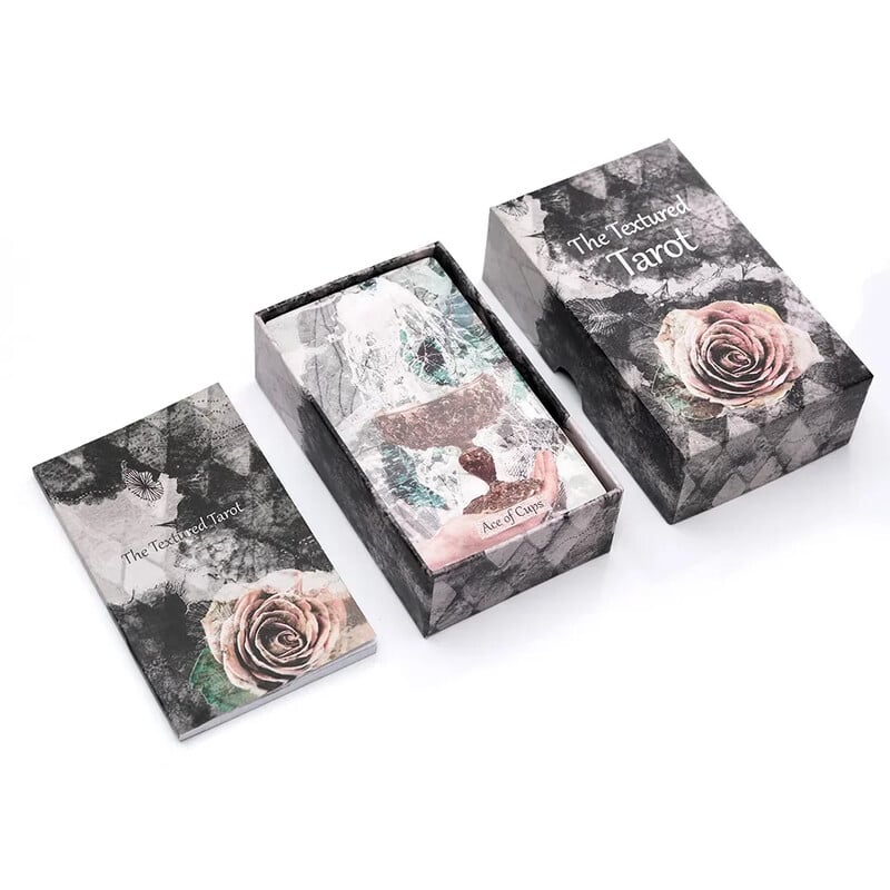 Tarot s teksturom, 78 karata 1: 1, knjiga vodiča s pozlaćenim rubom Tarot društvene igre