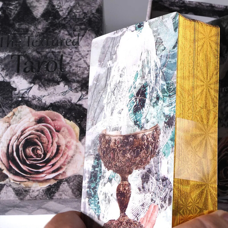 Tarot s teksturom, 78 karata 1: 1, knjiga vodiča s pozlaćenim rubom Tarot društvene igre