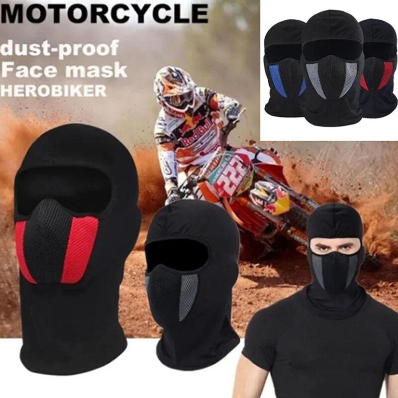 Prozračna balaclava motociklistička maska za cijelo lice Motociklistička biciklistička maska za motociklistička kaciga s kapuljačom Moto vozačka vratna maska za lice