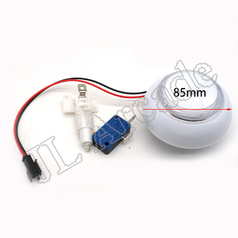 1kom 65mm 76mm 85mm 12V LED tipka stroja za lutke Šarena 12V arkadna LED tipka