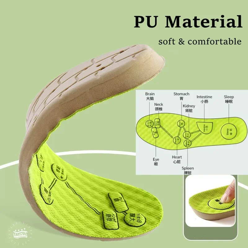 Pelin Dezodorans Foot Cushion Ulošci za Tenisice Foot Acupoint Masaža Cipele Umetci Plantar Fasciitis Relief Super Soft Pad