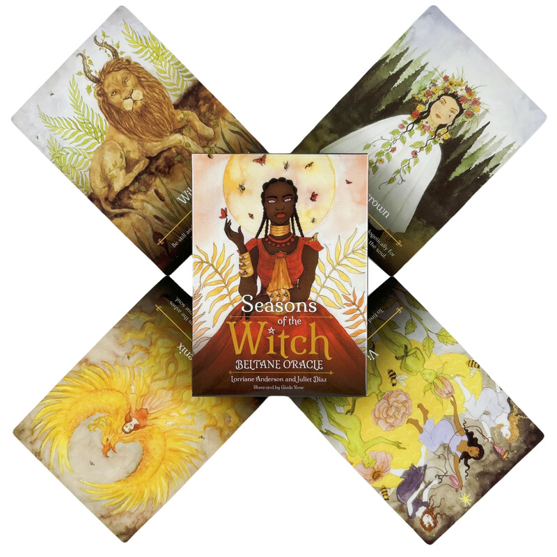 Seasons Of The Witch Beltane Oracle Cards Divination Tarot Επιτραπέζιο παιχνίδι Deck Fortune Telling Family Party Guide Versions Edition