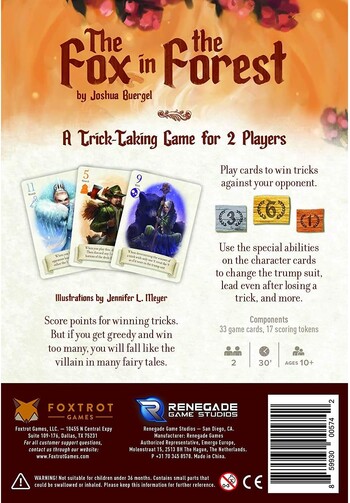 Renegade Game Studios The Fox in The Forest Παιχνίδι καρτών