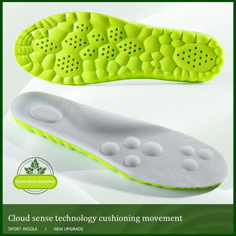 Ortopedski ulošci za trčanje od lateksa za cipele Jastučić za sportsku obuću Super meka elastičnost Dezodorans Potpora luku Masaža Apsorpcija udara