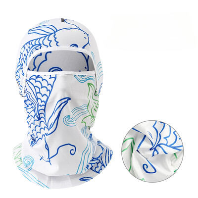 Summer Cool Balaclava Ice Silk Biciklistička kapa za cijelo lice Zaštita od sunca i UV zračenja Sportska navlaka za lice Pokrivala za glavu Biciklistička muška kapa
