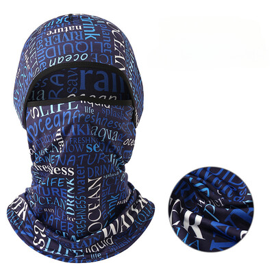 Summer Cool Balaclava Ice Silk Biciklistička kapa za cijelo lice Zaštita od sunca i UV zračenja Sportska navlaka za lice Pokrivala za glavu Biciklistička muška kapa