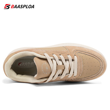 Baasploa Γυναικεία Παπούτσια Skateboarding Casual Sneakers Γυναικεία Δερμάτινα παπούτσια περπατήματος Αντιολισθητικά παπούτσια για εξωτερική πλατφόρμα