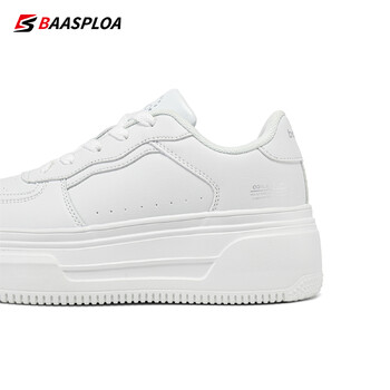 Baasploa Γυναικεία Παπούτσια Skateboarding Casual Sneakers Γυναικεία Δερμάτινα παπούτσια περπατήματος Αντιολισθητικά παπούτσια για εξωτερική πλατφόρμα