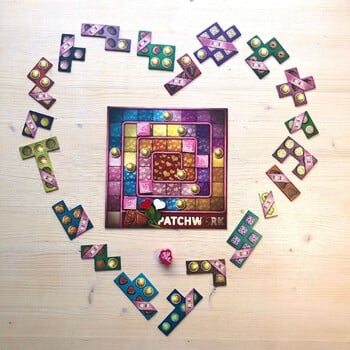 Patchwork Battle for Valentine\'s Day: English Version Card Game for Patchwork Artistic Couples Leisure Entertainment