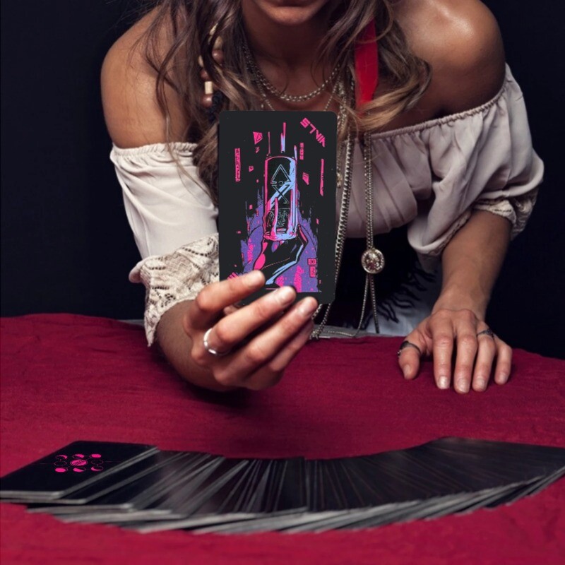 Neon Moon Tarot karte Špil za sudbinu Proricanje Društvena igra Tarot Tajanstvena obiteljska zabava