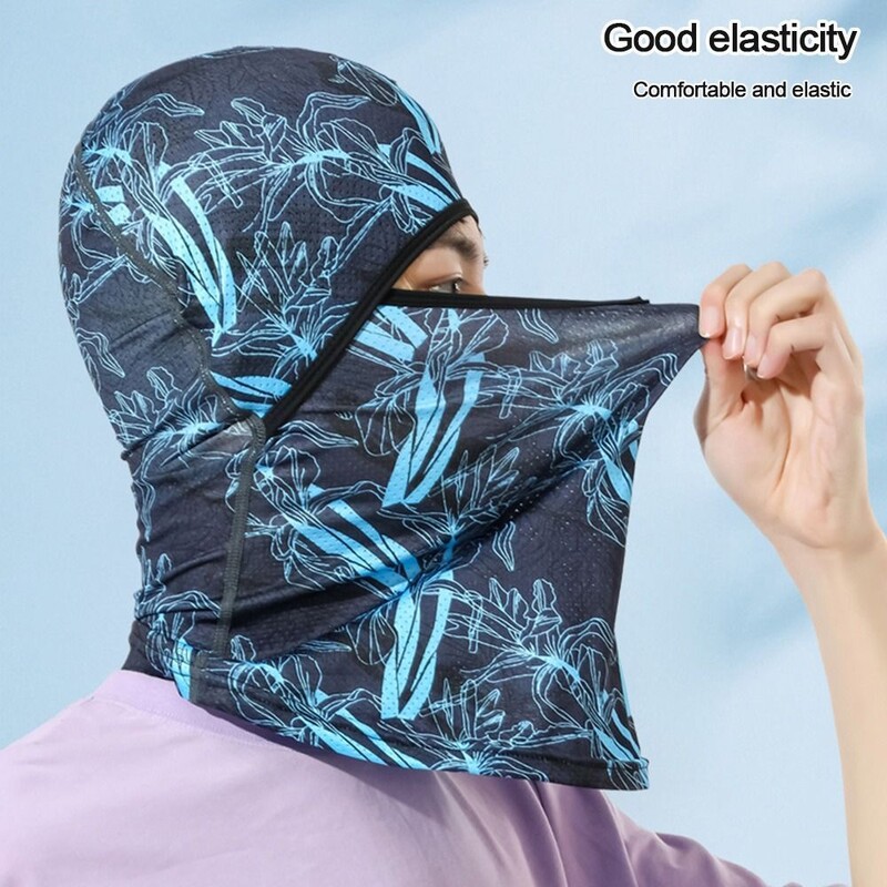Summer Cool Balaclava Ice Silk Biciklistička kapa DIY UV zaštita od sunca Sportska navlaka za lice Pokrivala za glavu Bicikl Motocikl Muški šešir Biciklistička kapa